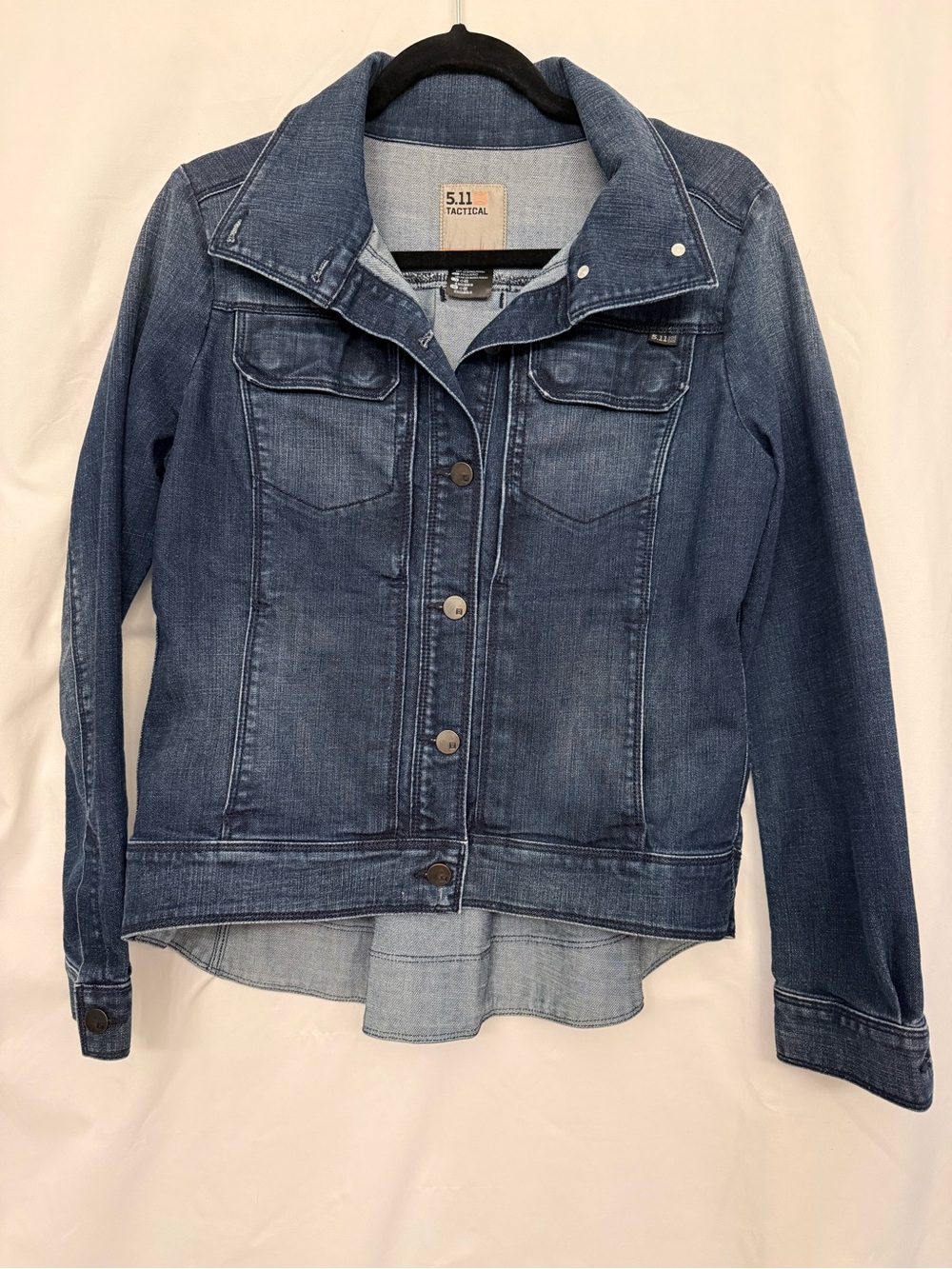 5.11 Tactical Women's Distressed Blue Denim Jacket